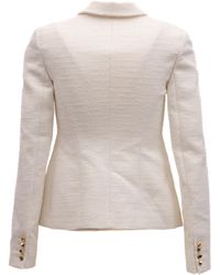 Valentino Garavani - Off- Tailored Blazer With Stud Buttons - Lyst
