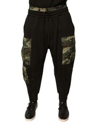 Dolce & Gabbana - Camouflage Panel Joggers Pt0034 - Lyst