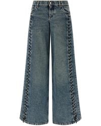 Stella McCartney - Lace-Up Jeans - Lyst