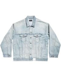 Balenciaga - Sticker Dneim Jacket - Lyst