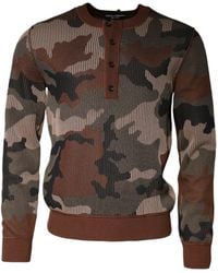 Dolce & Gabbana - Camouflage Pullover Sweater - Lyst