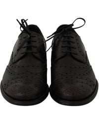 Dolce & Gabbana - Leather Wingtip Oxford Dress Shoes - Lyst