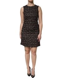 Dolce & Gabbana - Sleeveless Mini Tweed A-Line Dress - Lyst