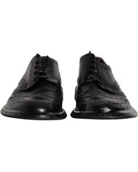 Dolce & Gabbana - Leather Derby Wingtip Formal Shoes - Lyst