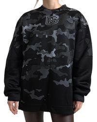 Dolce & Gabbana - Camouflage Round Neck Sweatshirt Sweater - Lyst