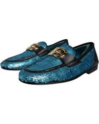 Dolce & Gabbana - Sequined Loafers Formal Dress Shoes - Lyst