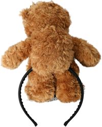 Dolce & Gabbana - Teddy Bear Crystal Crown Hair Band Diadem Polyester Brass Accessory - Lyst