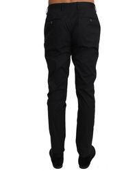 Dolce & Gabbana - Dolce Gabbana Cotton Stretch Formal Trousers Pants - Lyst