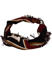 Dolce & Gabbana - Wool Knit Dg King Shawl Wrap Scarf - Lyst