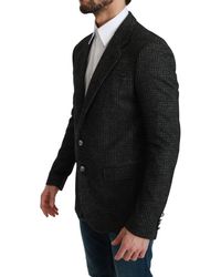 Dolce & Gabbana - Plaid Check Slim Fit Jacket Blazer - Lyst