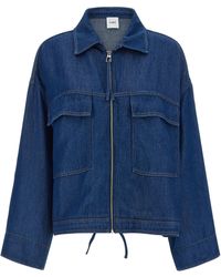Nude - Blake Denim Jacket Tencel Down Jacket, Parka, Casual - Lyst