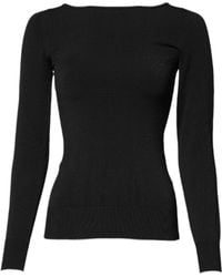 Dolce & Gabbana - Viscose Long Sleeves Pullover Top - Lyst