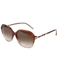 Burberry Oversized Plastic With Pink Gradient Sunglasses 4228-f 3608/13 - Brown