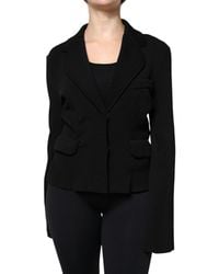 Dolce & Gabbana - Viscose Single Breasted Blazer Jacket - Lyst