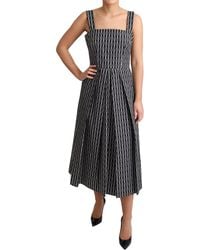 Dolce & Gabbana - Pattern Cotton A-Line Dress - Lyst