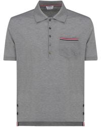 Thom Browne - Rwb Cotton Polo Shirt - Lyst