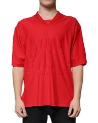 Dolce & Gabbana - Vneck Short Sleeve Tshirt - Lyst