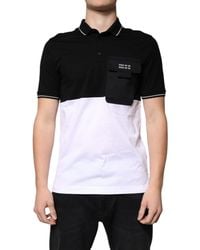 Dolce & Gabbana - Cotton Short Sleeves Polo T-Shirt - Lyst