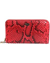 Dolce & Gabbana - Exotic Leather Zip Around Continental Clutch Wallet - Lyst