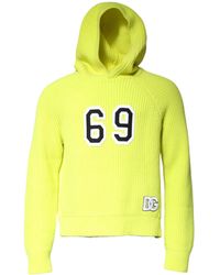 Dolce & Gabbana - Hooded Knit Sweater 69 - Lyst