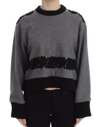 Dolce & Gabbana - Elegant Cashmere Blend Lace Sweater - Lyst