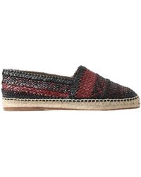 Dolce & Gabbana - Elegant Woven Leather Espadrilles - Lyst