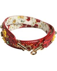 Dolce & Gabbana - Embellished Handbag Accessory Shoulder Strap Python Leather Bag - Lyst