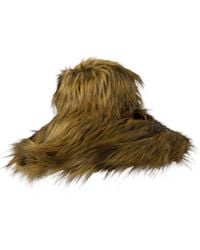 Dolce & Gabbana - Modacrylic Faux Fur Bucket Hat - Lyst
