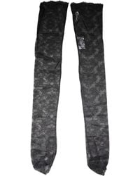 Dolce & Gabbana - Floral Lace Cotton Stretch Stockings Socks - Lyst