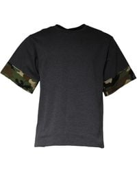Dolce & Gabbana - Camouflage Crew Neck T-Shirt - Lyst