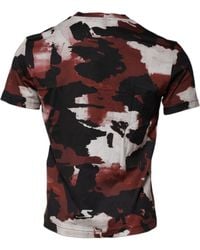 Dolce & Gabbana - Camouflage Crew Neck T-Shirt Cotton - Lyst