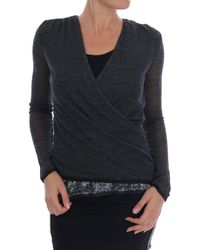 Ermanno Scervino - Wool Lace Top Long Sleeved T-Shirt - Lyst