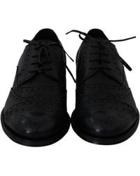 Dolce & Gabbana - Leather Wingtip Oxford Dress Shoes - Lyst