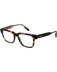 ZEGNA - Brown Acetate Glasses (frames) - Lyst