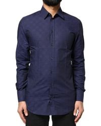 Dolce & Gabbana - Check Tartan Formal Dress Shirt - Lyst