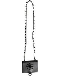 Dolce & Gabbana - Leather Crystal Embellished Card Holder Wallet - Lyst