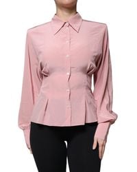 Dolce & Gabbana - Silk Blouse Long Sleeves - Lyst