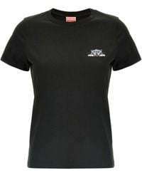 KENZO - Happy Tiger Cotton T-Shirt - Lyst