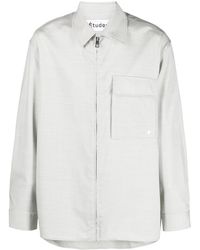 Etudes Studio - Zip-Up Long-Sleeve Shirt - Lyst