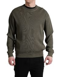 Dolce & Gabbana - Viscose Crew Neck Pullover Sweater - Lyst