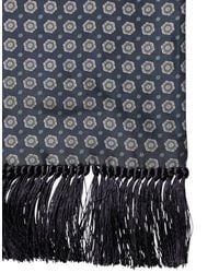 Dolce & Gabbana - Patterned Silk Fringes Foulard 138Cm X 15.5Cm Scarf - Lyst