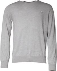 Dolce & Gabbana - Light Wool Crew Neck Pullover Sweater - Lyst