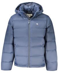 Calvin Klein - Blu Poliammide Jacket - Lyst