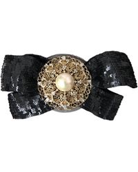 Dolce & Gabbana - Sequin Pearl Handmade Brooch Hair Pin - Lyst