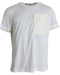 Dolce & Gabbana - Elegant Crew Neck Cotton Tee - Lyst