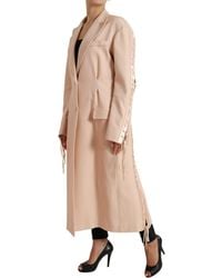 Dolce & Gabbana - Cotton Single Breasted Long Coat Jacket - Lyst