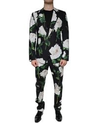 Dolce & Gabbana - Rose Cotton Formal 2 Piece Suit - Lyst