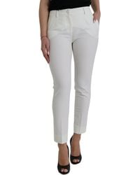 Dolce & Gabbana - Elegant Mid-Waist Tapered Pants - Lyst