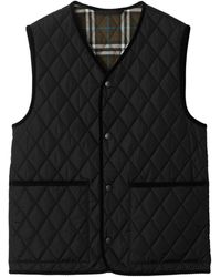 Burberry - Quilted Vest - Lyst