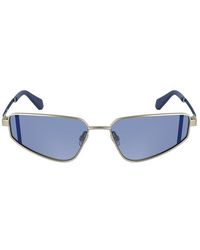 Calvin Klein - Argento Metal Sunglasses - Lyst